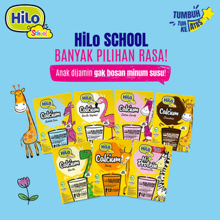 HILo School Hi Protein Strawberry Pop 10 sch (40g) dengan Whey Protein - Susu Anak Tinggi Protein Tinggi Kalsium untuk Anak Tumbuh Tinggi & Kuat