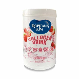 Tropicana Slim Collagen Drink Srawberry 200g - Kolagen Bebas Gula Rasa Strawberry untuk Kesehatan & Kekenyalan Kulit