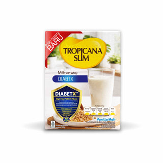 Susu Tropicana Slim DIABTX Vanilla Malt 900 g DIABETX TM - Bantu kontrol gula darah diabetesi